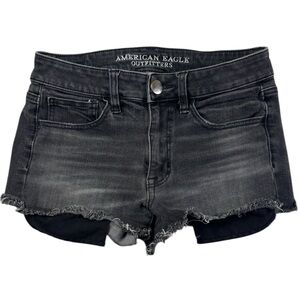 American Eagle Outfitters Women's Dark Gray Jean Shorts